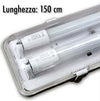 Plafoniera Stagna Completa Di 2 Tubo Neon A Led 150cm Per Soffitto Parete Ip65 Illuminazione/Illuminazione per interni/Lampadari lampade a sospensione e plafoniere/Plafoniere da ufficio Trade Shop italia - Napoli, Commerciovirtuoso.it