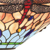 Plafoniera-Tiffany-Libellula-Metallo-Ottone-Vetro-1-Luce-E14