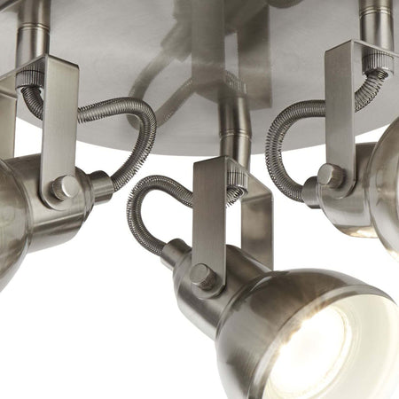 Plafoniera-Tonda-Contemporanea-Focus-Spot-Acciaio-Argento-Bianco-1-Luce-Gu10