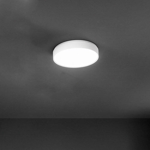 Plafoniera-Tonda-Moderna-Banner-Bianca-Led-27Cm