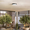 Plafoniera-Tonda-Moderna-Banner-Nera-Led-47Cm