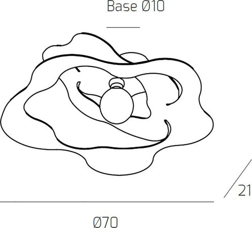 Plafoniera-Top-Light-RIPPLES-1158-PL70-E27-LED-metallo-lampada-soffitto-ultramoderna