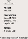 Plafoniera-Toscot-SETTIMELLO-1162-E27-LED-lampada-soffitto-rustica