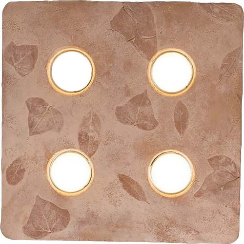 Plafoniera-Toscot-VIVALDI-1064-45x45-GX53-LED-galestro-terracotta-lampada-soffitto-classica-rustica-interno