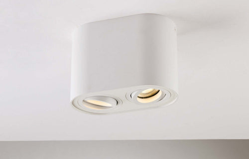 Plafoniera Town Bianca 2Xgu10 18X9.5X12.5Cm Illuminazione/Illuminazione per interni/Lampadari lampade a sospensione e plafoniere/Plafoniere Led Mall Home - Napoli, Commerciovirtuoso.it