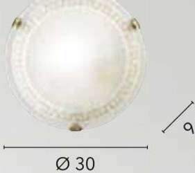 Plafoniera-Trecento-Ambra-1Xe27-30Cm