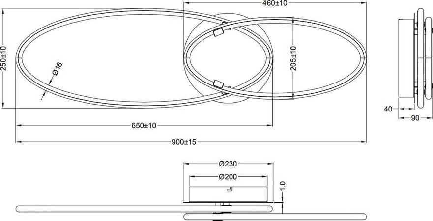 Plafoniera-Trio-lighting-AVUS-35W-LED-3700LM-3000°K-metallo-dimmerabile-lampada-soffitto-ellisse-moderna-interno