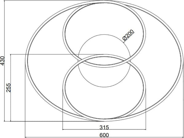 Plafoniera-Trio-Lighting-GALE-38W-LED-3850Lm-3000°K-60CM-dimmerabile-lampada-soffitto-ultramoderna-interno