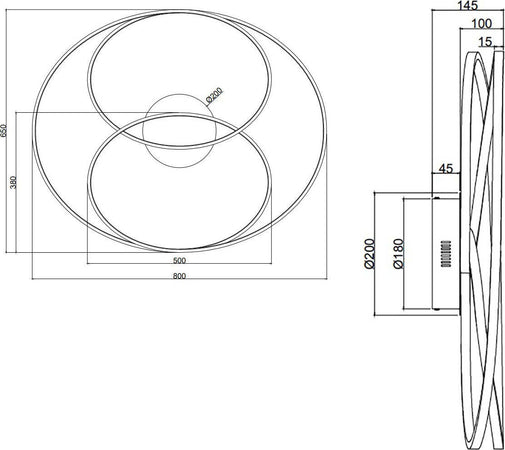 Plafoniera-Trio-Lighting-GALE-50W-LED-5250Lm-3000°K-80CM-dimmerabile-lampada-soffitto-ultramoderna-interno