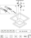 Plafoniera-Trio-Lighting-HYDRA-28W-LED-2600LM-3000°K-dimmerabile-metallo-lampada-parete-soffitto-interno