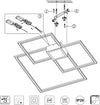 Plafoniera-Trio-Lighting-HYDRA-38W-LED-4000LM-3000°K-dimmerabile-metallo-lampada-parete-soffitto-interno