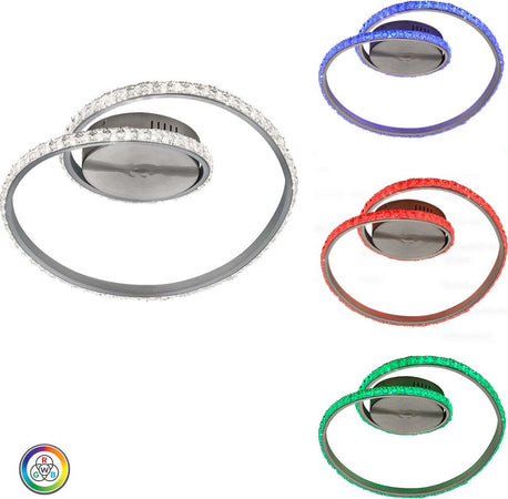 Plafoniera-Trio-Lighting-RUBIN-20W-LED-1700Lm-3000°K-RGB-dimmerabile-lampada-soffitto-luce-notturna-ultramoderna-interno