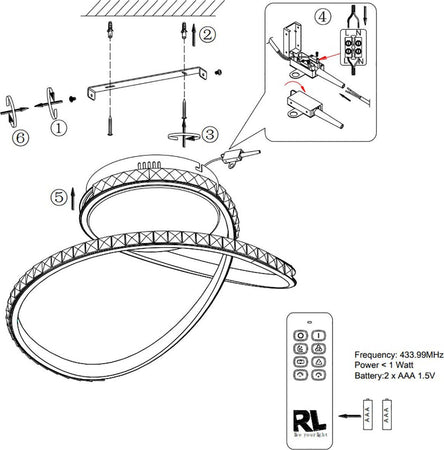 Plafoniera-Trio-Lighting-RUBIN-20W-LED-1700Lm-3000°K-RGB-dimmerabile-lampada-soffitto-luce-notturna-ultramoderna-interno