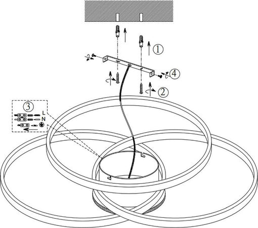 Plafoniera-Trio-Lighting-SEDONA-40W-LED-3600Lm-3000°K-dimmerabile-legno-lampada-soffitto-parete-ultramoderna-interno
