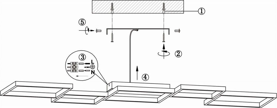 Plafoniera-Trio-Lighting-SORRENTO-34W-LED-3400LM-3000°K-dimmerabile-metallo-lampada-soffitto-rettangolare-ultramoderna-interno