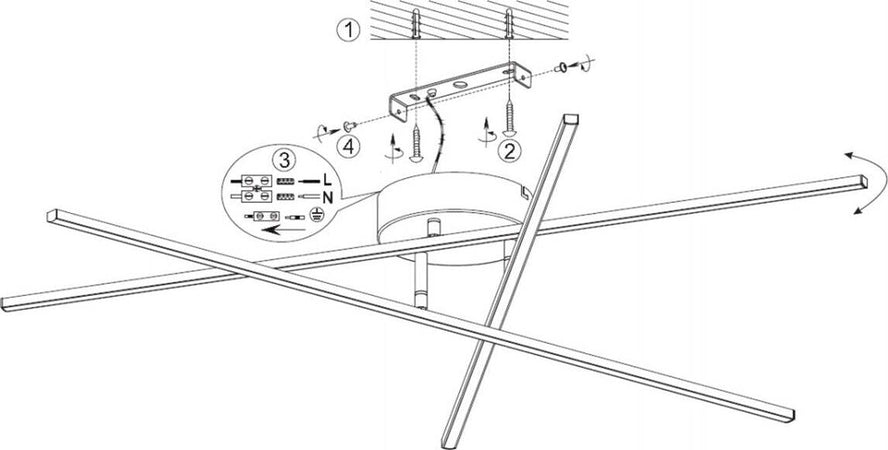 Plafoniera-Trio-Lighting-TIRIAC-25.5W-LED-2850LM-3000°K-dimmerabile-lampada-soffitto-girevole-ultramoderna-interno
