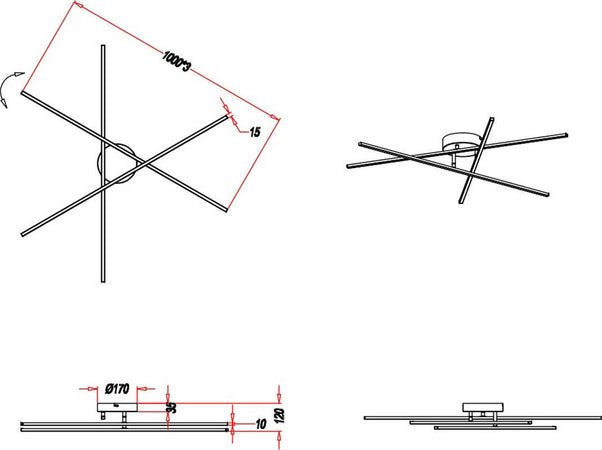 Plafoniera-Trio-Lighting-TIRIAC-25.5W-LED-2850LM-3000°K-dimmerabile-lampada-soffitto-girevole-ultramoderna-interno