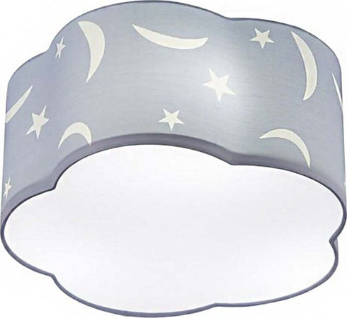 Plafoniera-Trio-Lighting-TR-MOONY-E27-LED-tessuto-lampada-soffitto-cilindro-bambine-camerette-interno