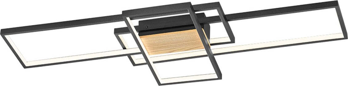 Plafoniera-Trio-Lighting-TUCSON-35W-LED-3300Lm-3000°K-dimmerabile-legno-lampada-soffitto-parete-ultramoderna-interno