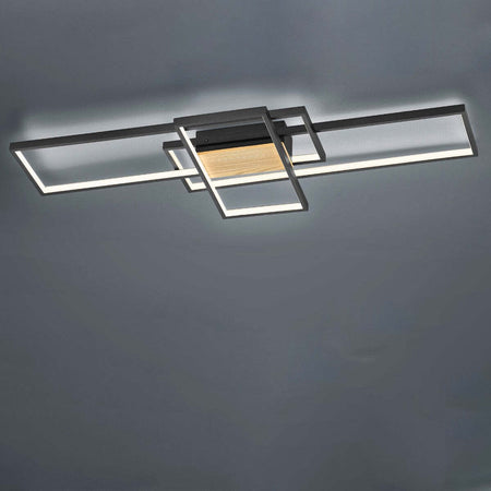 Plafoniera-Trio-Lighting-TUCSON-35W-LED-3300Lm-3000°K-dimmerabile-legno-lampada-soffitto-parete-ultramoderna-interno