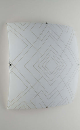 Plafoniera Vector Bianca 2Xe27 30X30Cm Illuminazione/Illuminazione per interni/Lampadari lampade a sospensione e plafoniere/Plafoniere Led Mall Home - Napoli, Commerciovirtuoso.it