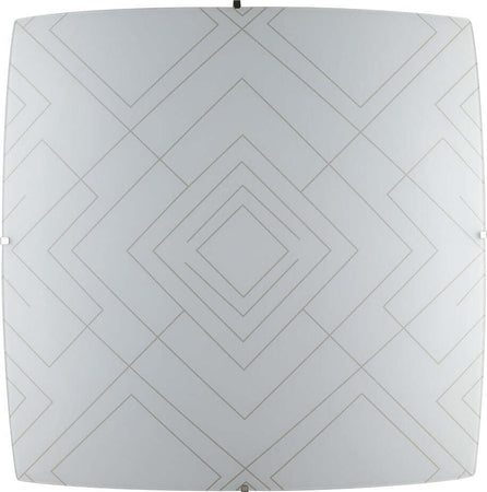 Plafoniera Vector Bianca 3Xe27 40X40Cm Illuminazione/Illuminazione per interni/Lampadari lampade a sospensione e plafoniere/Plafoniere Led Mall Home - Napoli, Commerciovirtuoso.it