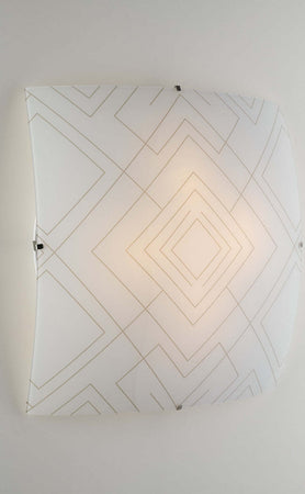 Plafoniera Vector Bianca 3Xe27 40X40Cm Illuminazione/Illuminazione per interni/Lampadari lampade a sospensione e plafoniere/Plafoniere Led Mall Home - Napoli, Commerciovirtuoso.it