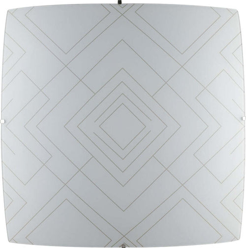 Plafoniera Vector Bianca 4Xe27 50X50Cm Illuminazione/Illuminazione per interni/Lampadari lampade a sospensione e plafoniere/Plafoniere Led Mall Home - Napoli, Commerciovirtuoso.it