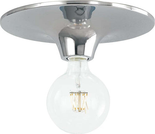 Plafoniera Vesevus Cromo 1Xe27 18X8Cm Illuminazione/Illuminazione per interni/Lampadari lampade a sospensione e plafoniere/Plafoniere Led Mall Home - Napoli, Commerciovirtuoso.it