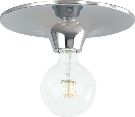 Plafoniera Vesevus Cromo 1Xe27 18X8Cm Illuminazione/Illuminazione per interni/Lampadari lampade a sospensione e plafoniere/Plafoniere Led Mall Home - Napoli, Commerciovirtuoso.it