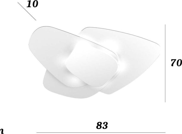 Plafoniera-vetro-Top-Light-STRATEGY-1196-PLG-BI-E27-LED-lampada-soffitto-parete-moderna