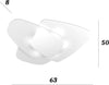 Plafoniera-vetro-Top-Light-STRATEGY-1196-PLM-BI-E27-LED-lampada-soffitto-parete-moderna