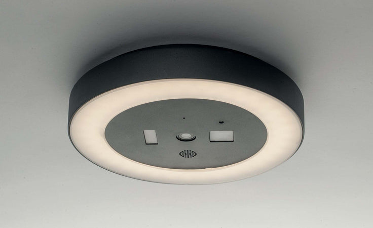 Plafoniera Videocamera Led Zoom Antracite 30W 1800Lm 4000K Ip54 Wifi 30X5,5Cm Illuminazione/Illuminazione per interni/Lampadari lampade a sospensione e plafoniere/Plafoniere Led Mall Home - Napoli, Commerciovirtuoso.it