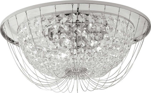 Plafoniera Vienna Cromo 4Xe14 45X22Cm Illuminazione/Illuminazione per interni/Lampadari lampade a sospensione e plafoniere/Plafoniere Led Mall Home - Napoli, Commerciovirtuoso.it