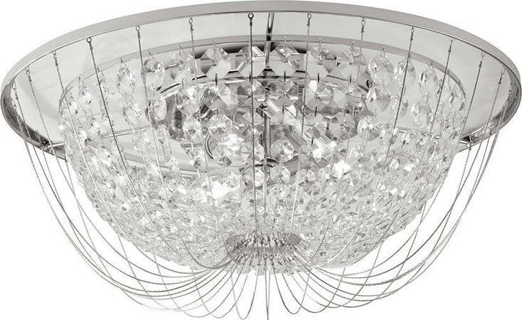 Plafoniera Vienna Cromo 4Xe14 45X22Cm Illuminazione/Illuminazione per interni/Lampadari lampade a sospensione e plafoniere/Plafoniere Led Mall Home - Napoli, Commerciovirtuoso.it
