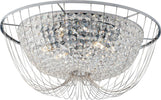 Plafoniera Vienna Cromo 6Xe14 60X24Cm Illuminazione/Illuminazione per interni/Lampadari lampade a sospensione e plafoniere/Plafoniere Led Mall Home - Napoli, Commerciovirtuoso.it