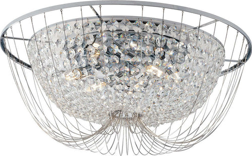 Plafoniera Vienna Cromo 6Xe14 60X24Cm Illuminazione/Illuminazione per interni/Lampadari lampade a sospensione e plafoniere/Plafoniere Led Mall Home - Napoli, Commerciovirtuoso.it