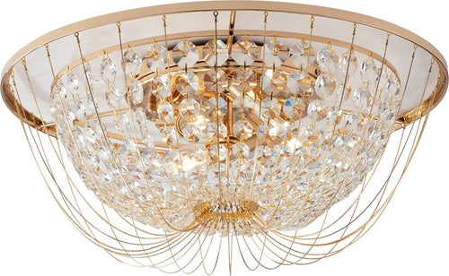 Plafoniera Vienna Oro 4Xe14 45X22Cm Illuminazione/Illuminazione per interni/Lampadari lampade a sospensione e plafoniere/Plafoniere Led Mall Home - Napoli, Commerciovirtuoso.it