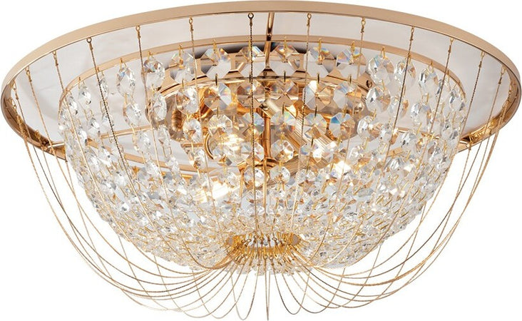 Plafoniera Vienna Oro 4Xe14 45X22Cm Illuminazione/Illuminazione per interni/Lampadari lampade a sospensione e plafoniere/Plafoniere Led Mall Home - Napoli, Commerciovirtuoso.it