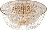 Plafoniera Vienna Oro 6Xe14 60X24Cm Illuminazione/Illuminazione per interni/Lampadari lampade a sospensione e plafoniere/Plafoniere Led Mall Home - Napoli, Commerciovirtuoso.it