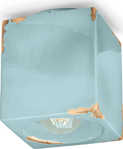 Plafoniera-Vintage-Ceramica-Azzurra-1-Luce-E27