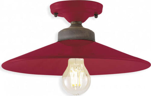 Plafoniera-Vintage-Colors-Ferro-E-Ceramica-Bordeaux-1-Luce-E27