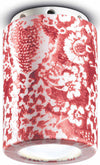 Plafoniera-Vintage-Decò-Pi-Ceramica-Ming-Rosso-1-Luce-E14