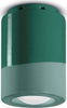 Plafoniera-Vintage-Decò-Pi-Ceramica-Verde-Bottiglia-1-Luce-E14