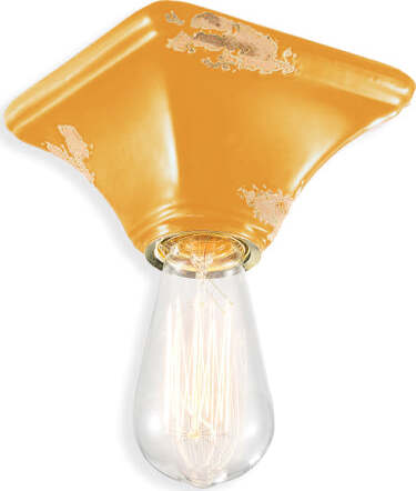 Plafoniera-Vintage-Quadrata-Piccola-Ceramica-Gialla-1-Luce-E27