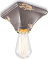 Plafoniera-Vintage-Quadrata-Piccola-Ceramica-Tortora-1-Luce-E27