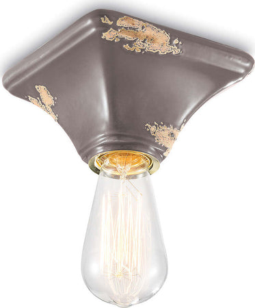 Plafoniera-Vintage-Quadrata-Piccola-Ceramica-Tortora-1-Luce-E27