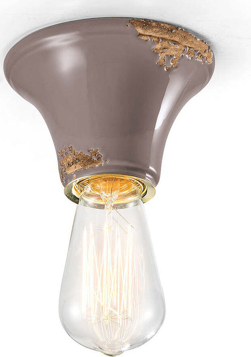 Plafoniera-Vintage-Tonda-Piccola-Ceramica-Tortora-1-Luce-E27