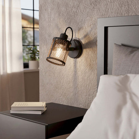 Plafoniera/Faretto-Industrial-Dellow-1-Luce-Acciaio-Nero