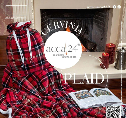 Plaid art. Cervinia mis. 130x160 colore rosso Casa e cucina/Tessili per la casa/Biancheria da letto/Coperte e trapunte/Plaid Biancheria Arredo Home - Nola, Commerciovirtuoso.it